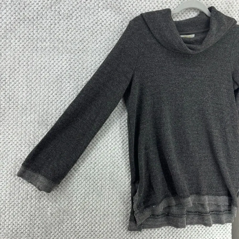 Maeve Anthropologie Sweater Women S Gray Cowl Neck Long Sleeves Relax Lagenlook